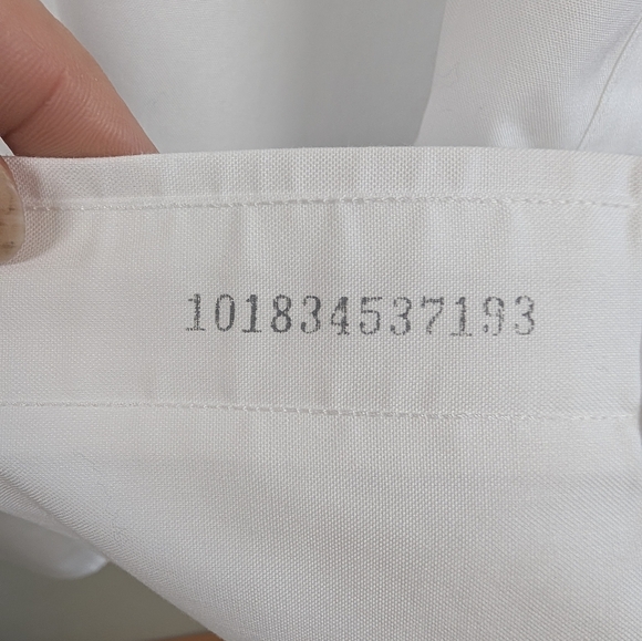 NWT Paul Frederick Mens Non-iron 2 Ply Cotton Classic Fit Button Up Shirt  18x33 - Picture 9 of 9